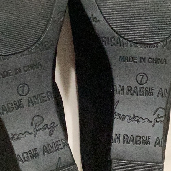 American rag black wedges, size 7 in women. - Picture 6 of 7